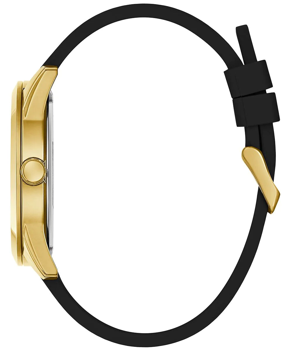 GUESS Mens Black Gold Tone Analog Watch - GW0894G2 - KRISHNA WATCH COMPANY