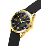 GUESS Mens Black Gold Tone Analog Watch - GW0894G2 - KRISHNA WATCH COMPANY