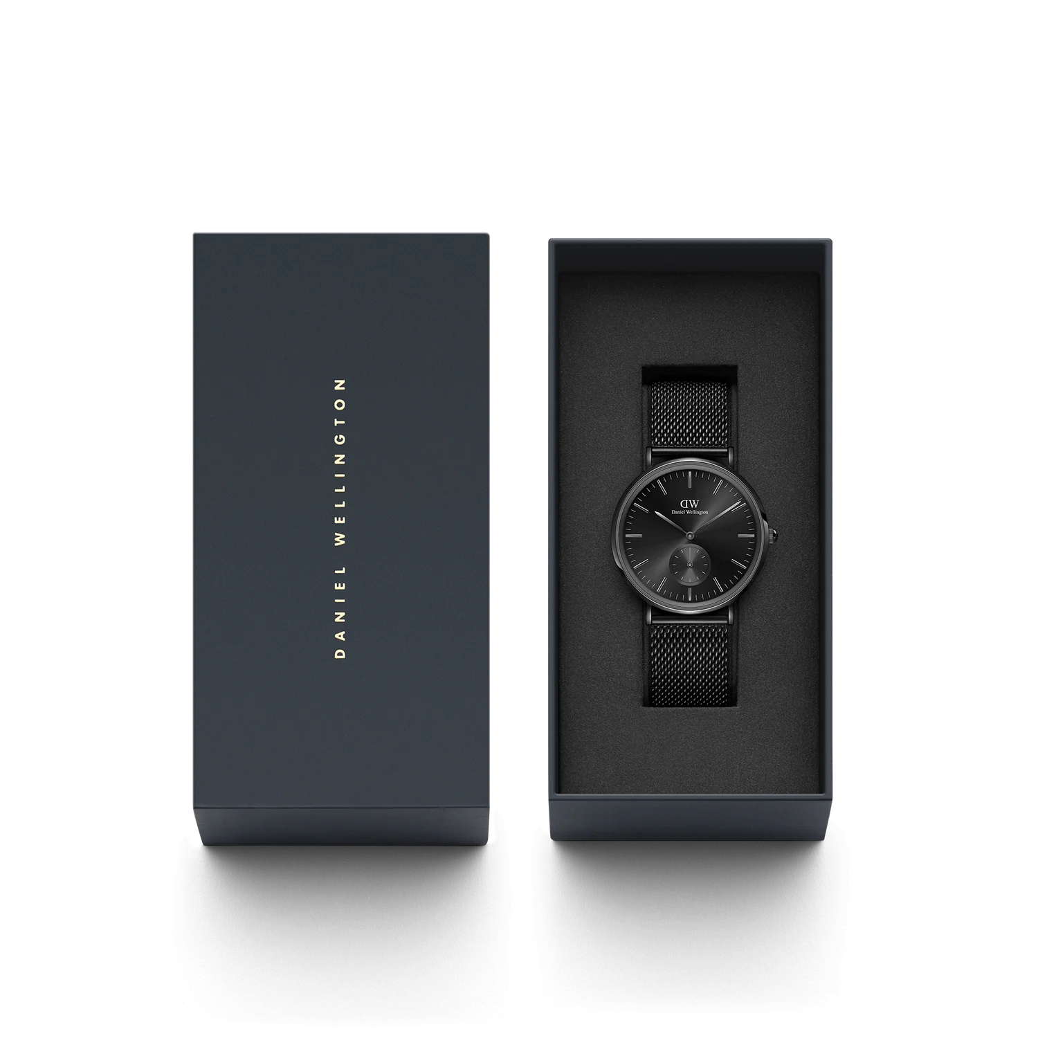 Daniel Wellington Classic Men's Black Analog Stainless Steel Watch DW00100714K - KRISHNA WATCH COMPANY