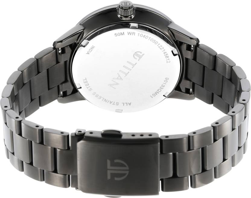 TITAN Urban Magic Grey Dial Stainless Steel Strap Watch 90133QM01 / NS90133QM01 - KRISHNA WATCH COMPANY