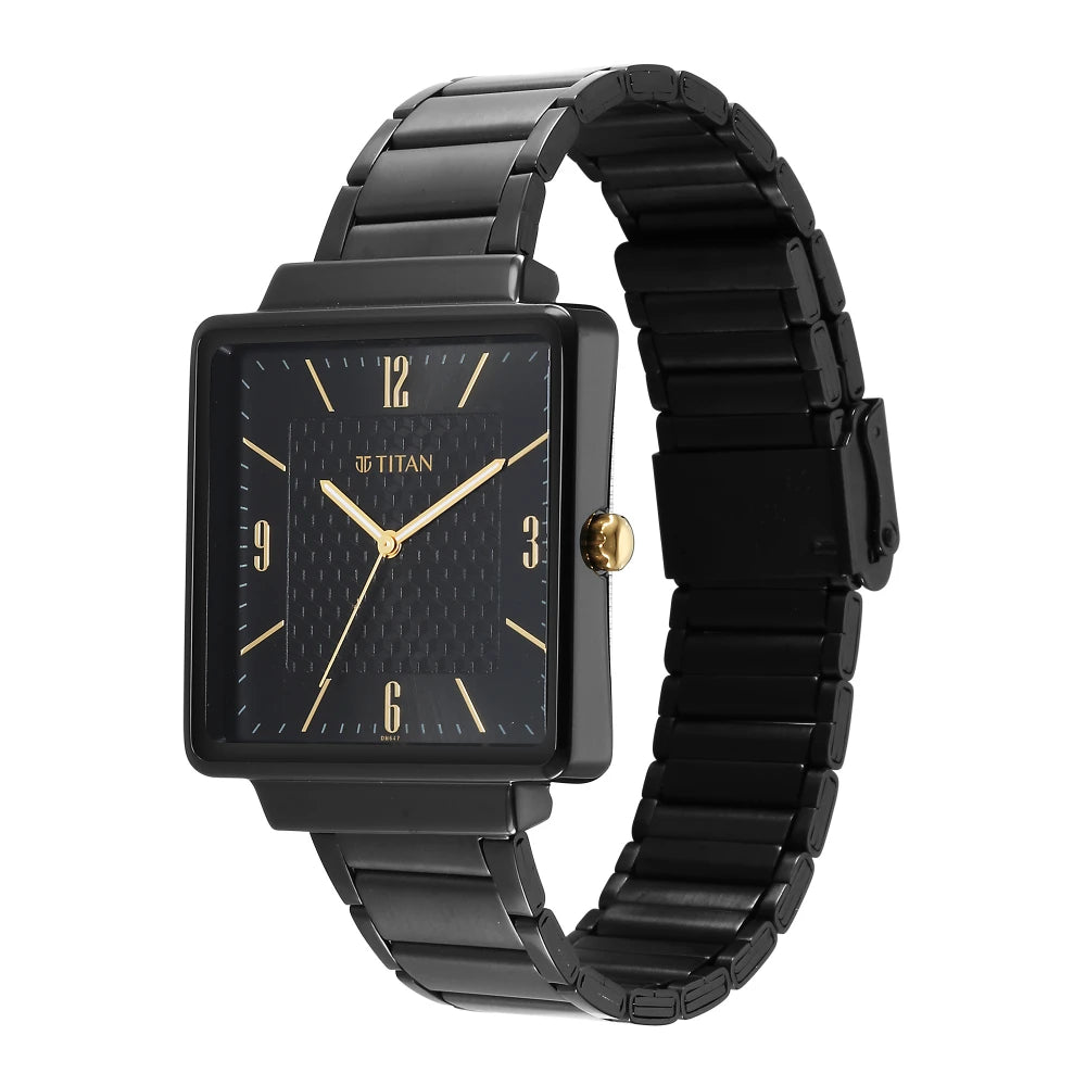 Titan Karishma Black Dial Watch for Men 10005KM01 / NS10005KM01 - KRISHNA WATCH COMPANY
