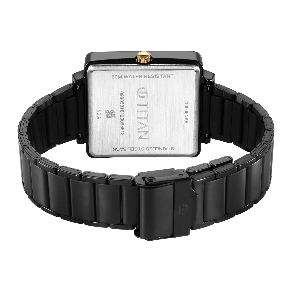 Titan Karishma Black Dial Watch for Men 10005KM01 / NS10005KM01 - KRISHNA WATCH COMPANY