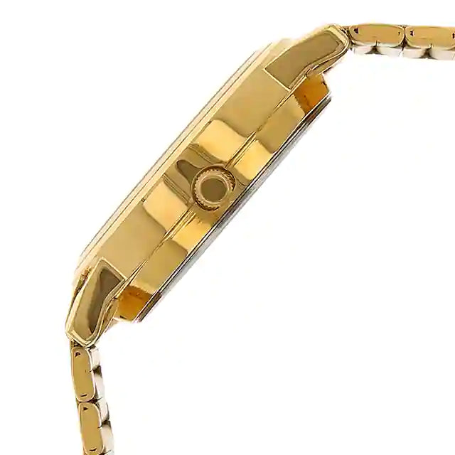 Sonata White Dial Golden Stainless Steel Strap Watch NP1141YM11 - KRISHNA WATCH COMPANY