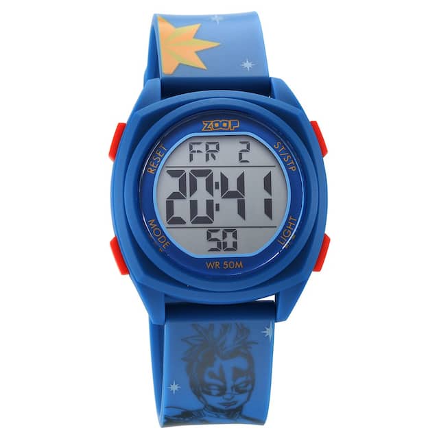 Zoop Marvel Digital Dial Polyurethane Strap with Captain Marvel Character Watch for Kids 16025PP04 - KRISHNA WATCH COMPANY