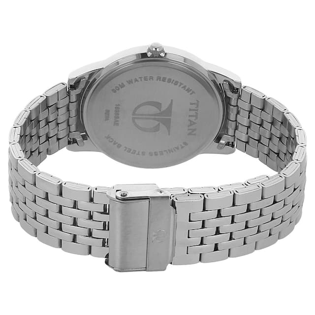 Titan Silver Dial Silver Stainless Steel Strap Watch - 1638SM01 - KRISHNA WATCH COMPANY