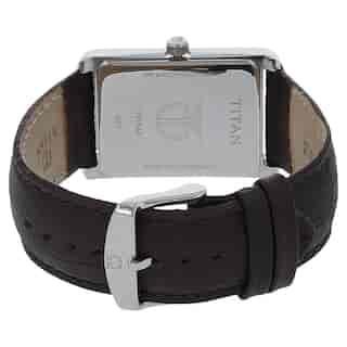 Titan Workwear Watch with Black Dial & Leather Strap NP1731SL01 - KRISHNA WATCH COMPANY