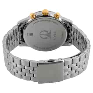 Titan Workwear Watch with Anthracite Dial & Stainless Steel Strap NP1734BM01 - KRISHNA WATCH COMPANY