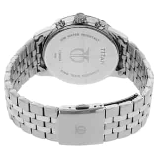 Titan Workwear Watch with Silver Dial & Stainless Steel Strap NP1734SM01 (DG342) - KRISHNA WATCH COMPANY