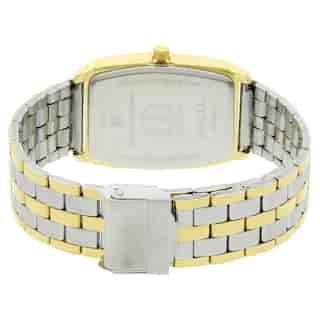 Titan White Dial Two Toned Stainless Steel Strap Watch NP1737BM01 (DG395) - KRISHNA WATCH COMPANY