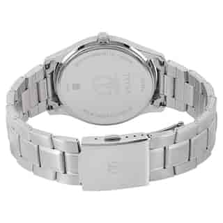 Titan Workwear Watch with White Dial & Stainless Steel Strap 1767SM01 - KRISHNA WATCH COMPANY