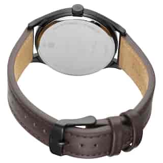 Titan Workwear Watch with Black Dial & Brown Leather Strap NN1802NL01 (DJ148) - KRISHNA WATCH COMPANY