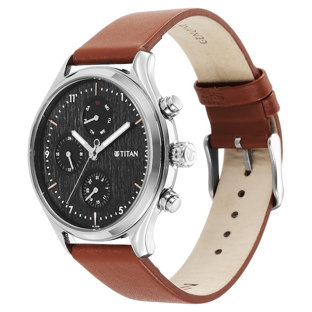 Titan Neo Silver Dial Multifunction Watch for Men 1803SL02 - KRISHNA WATCH COMPANY