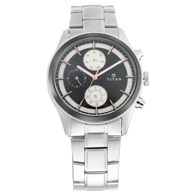 Titan Quartz Analog Watch for Men 1805km01 - KRISHNA WATCH COMPANY