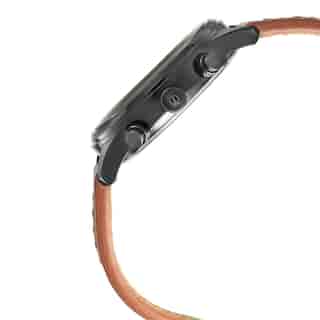 Titan Workwear Watch with Black Dial & Brown Leather Strap NN1805NL01 (DJ159) - KRISHNA WATCH COMPANY