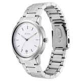 Titan Workwear Watch with White Dial & Metal Strap 1806SM03 (DK825)