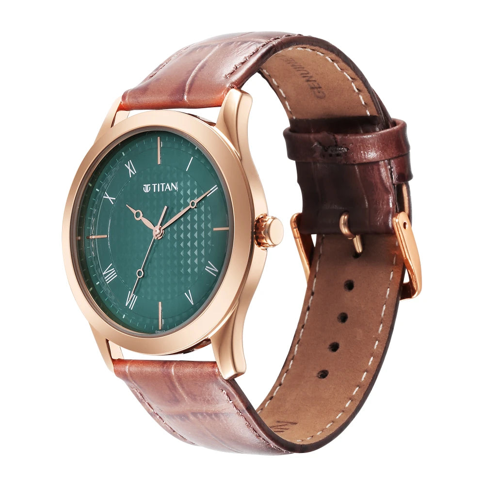 Titan Karishma Green Dial Watch for Men 1823WL02 / NS1823WL02 - KRISHNA WATCH COMPANY