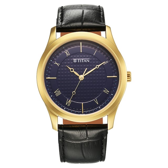 Titan Karishma Blue Dial Watch for Men 1823YL02 - KRISHNA WATCH COMPANY
