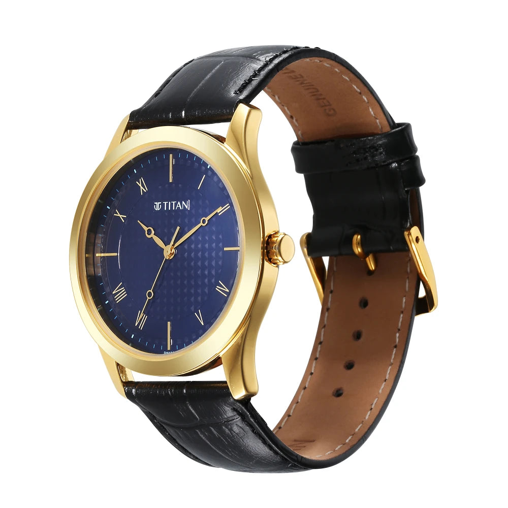 Titan Karishma Blue Dial Watch for Men 1823YL02 - KRISHNA WATCH COMPANY