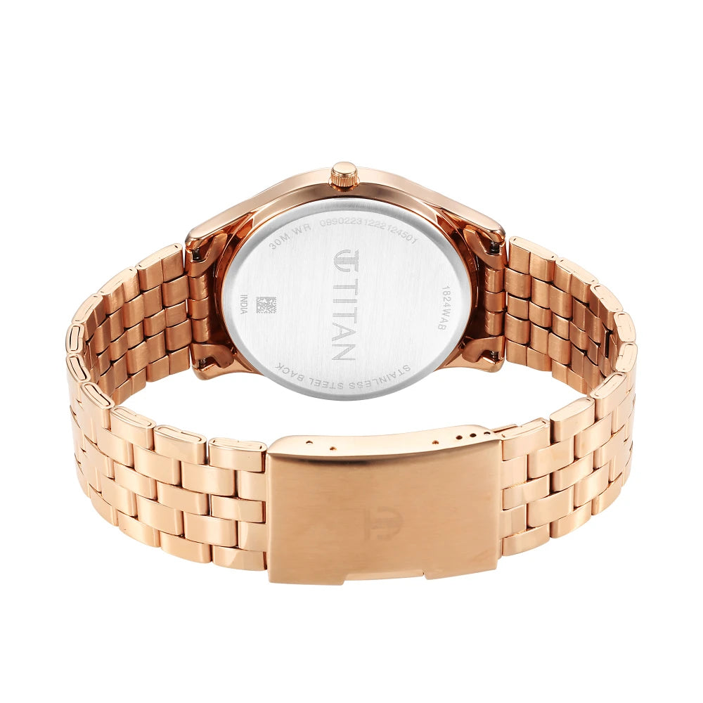 Titan Karishma Brown Dial Watch for Men 1824WM01 - KRISHNA WATCH COMPANY