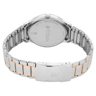 Titan Lagan - Blue Dial Metal Strap NP1845KM01 (DK550) - KRISHNA WATCH COMPANY