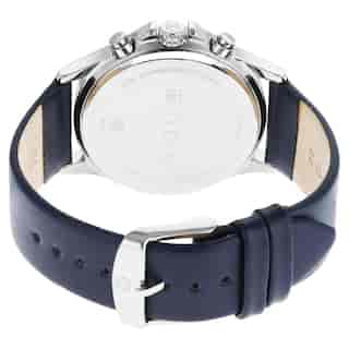 Titan Workwear Blue Dial Blue Leather Strap Watch - 1870SL01