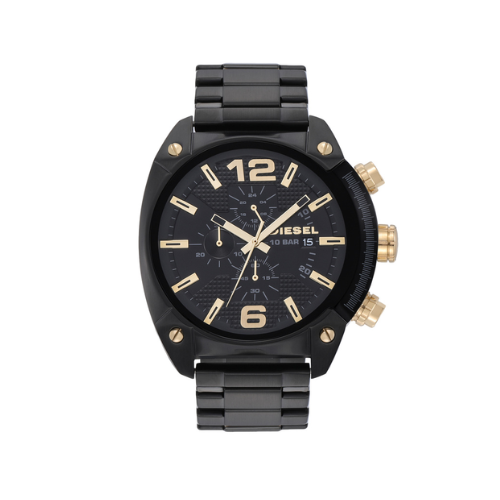DIESEL Overflow Men Black Analog Watch DZ4504 - KRISHNA WATCH COMPANY