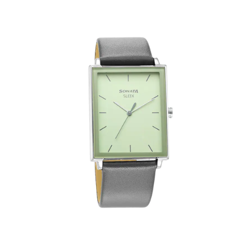 Sleek Green Dial Analog Watch 7148SL01 - KRISHNA WATCH COMPANY