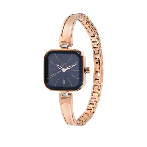 TITAN Raga Viva Blue Dial Metal Strap Watch 2607WM02 - KRISHNA WATCH COMPANY
