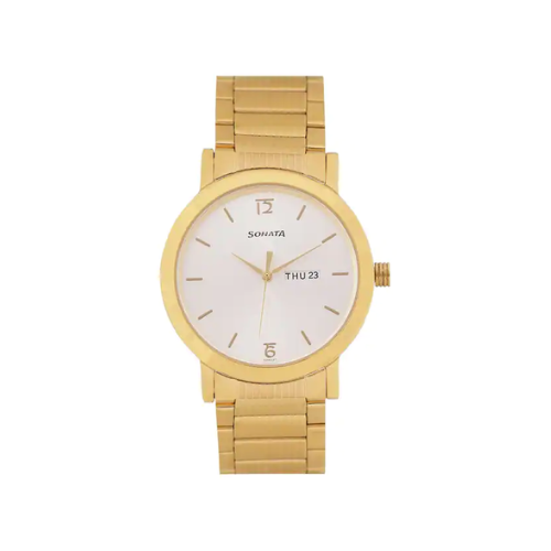 Utsav White Dial Stainless Steel Strap Watch NR77108YM02 - KRISHNA WATCH COMPANY