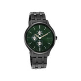 Sonata Versatyle 2 Green Dial Stainless Steel Strap Watch NR7140NM02