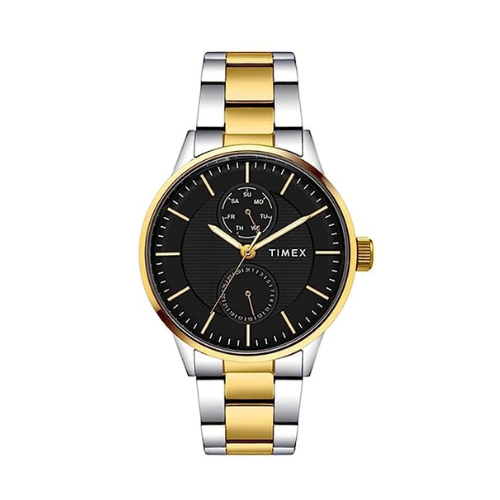 Timex Mens 44 mm Black Dial Stainless Steel Analog Watch - TWEG19907