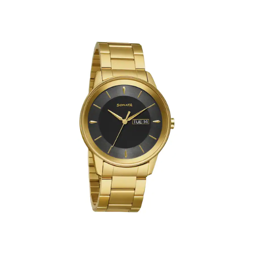 SONATA Utsav Grey Dial Stainless Steel Watch - 7133YM02 - KRISHNA WATCH COMPANY