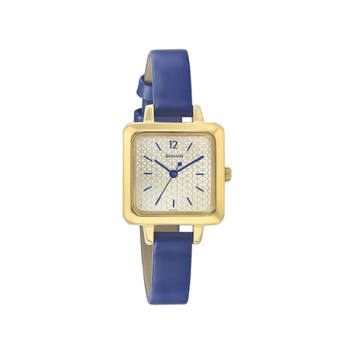 Splash Champagne Dial Analog Watch 8152YL01 - KRISHNA WATCH COMPANY