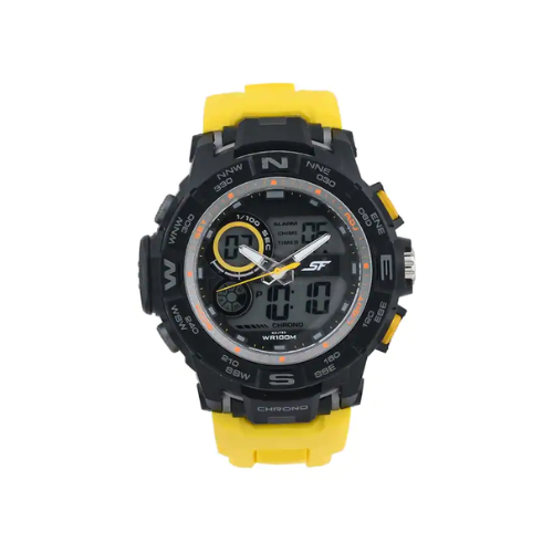 Neon From SF - Yellow Ana-Digi Watch 77104PP02 - KRISHNA WATCH COMPANY