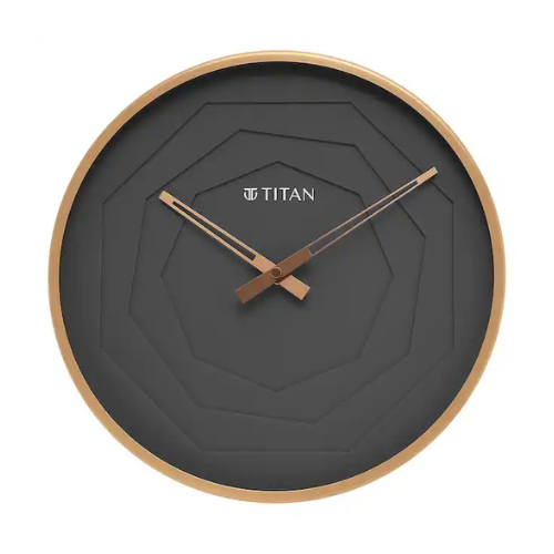 Titan Rose Gold Metallic Clock W0078MA01 - KRISHNA WATCH COMPANY