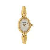 White Dial Golden Metal Strap Watch - 8048YM01