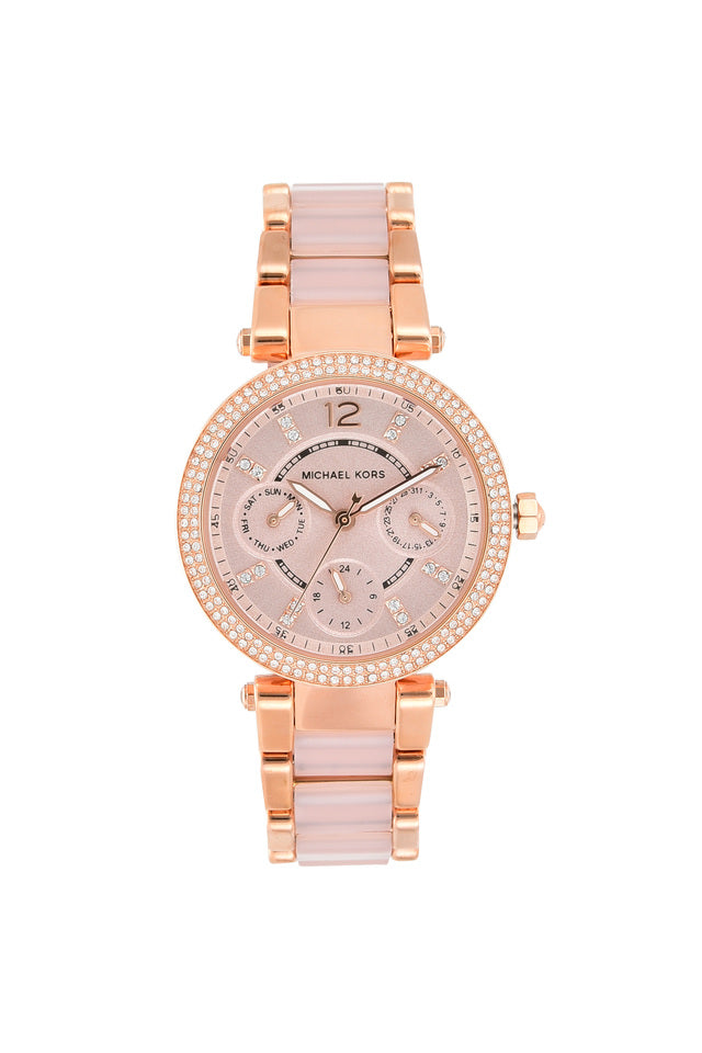 Michael Kors Mini Parker Rose Gold Watch - MK6110 - KRISHNA WATCH COMPANY
