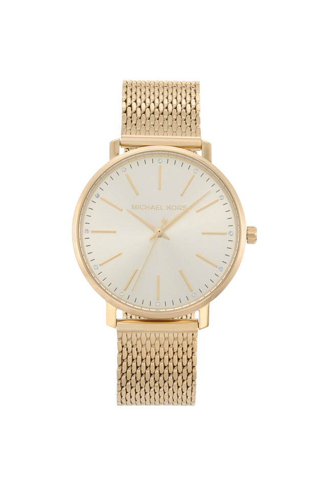 Michael Kors Pyper Gold Dial Stainless Steel Analogue Watch MK4339 - KRISHNA WATCH COMPANY