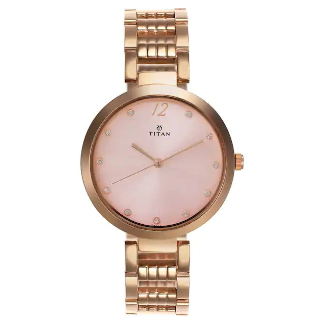 TITAN Titan Sparkle Pink Dial Analog Watch for Women - 2480WM03 - KRISHNA WATCH COMPANY