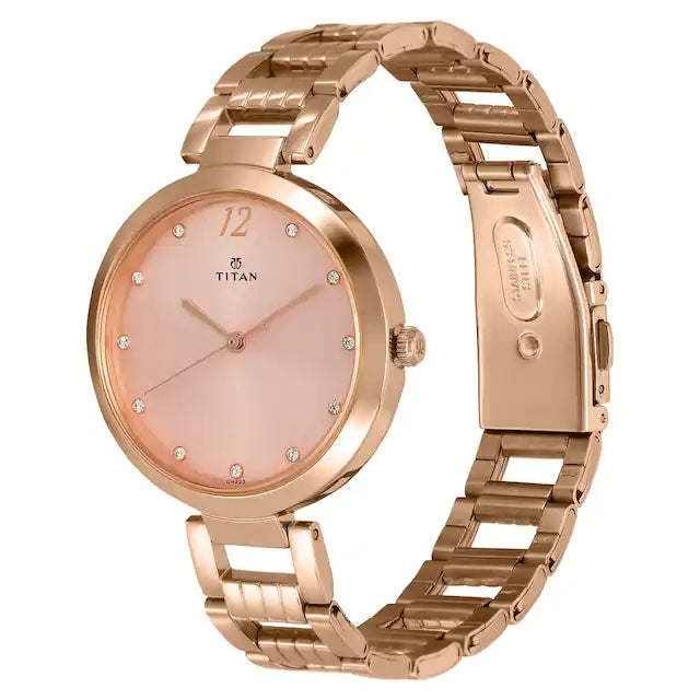 TITAN Titan Sparkle Pink Dial Analog Watch for Women - 2480WM03 - KRISHNA WATCH COMPANY