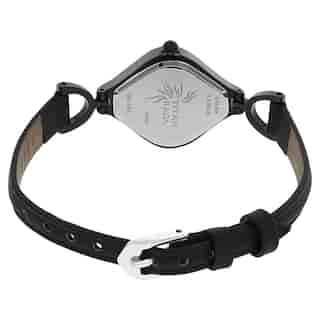 Titan Raga Black Dial Black Leather Strap Watch NN2531NL01 (DD709) - KRISHNA WATCH COMPANY