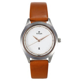 Titan Sparkle White Dial Analog Date Function Watch for Women 2570SL02