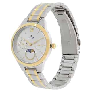 Titan Workwear Watch with Analog Moon Phase Function 2590BM01 - KRISHNA WATCH COMPANY