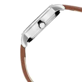 Titan Workwear Watch with White Dial & Leather Strap 2595SL01 - KRISHNA WATCH COMPANY