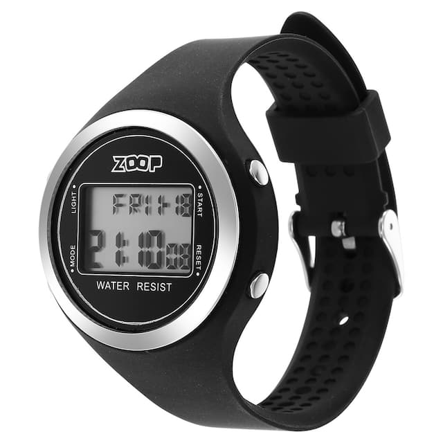 Kids Digital Dial Silicone Strap Watch for Unisex 26024PP01W - KRISHNA WATCH COMPANY
