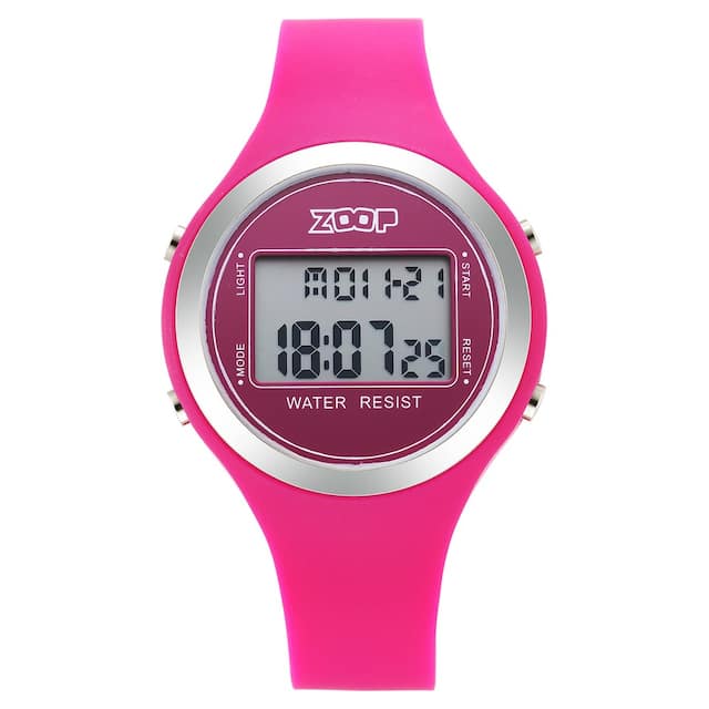 Kids Digital Dial Silicone Strap Watch for Unisex - 26024PP02W - KRISHNA WATCH COMPANY