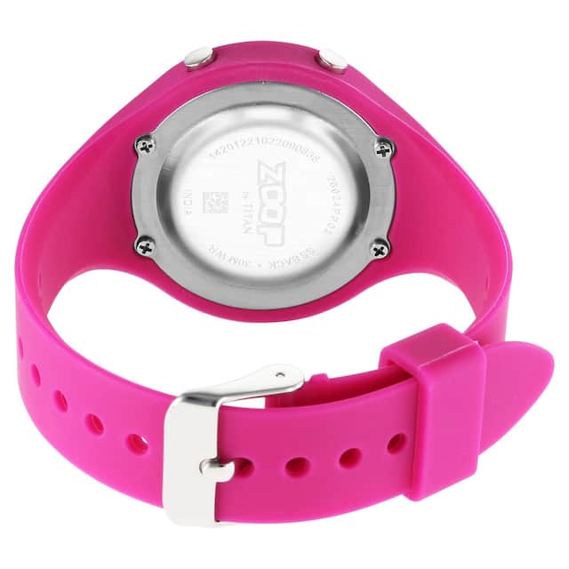 Kids Digital Dial Silicone Strap Watch for Unisex - 26024PP02W - KRISHNA WATCH COMPANY