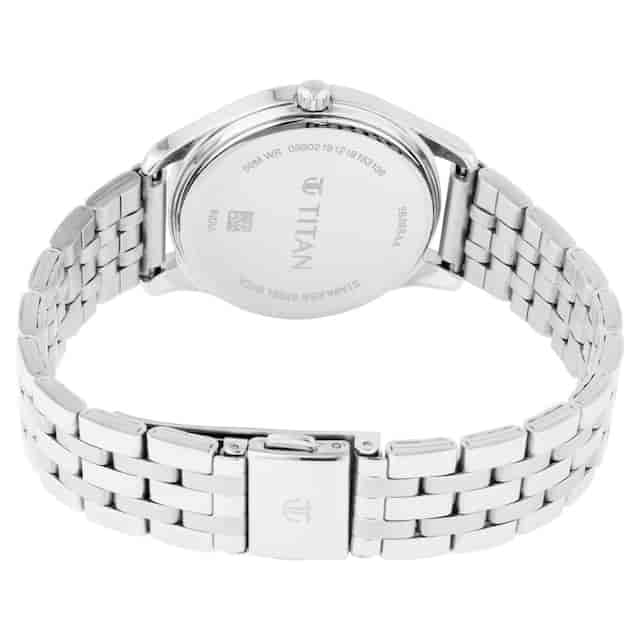 Titan Workwear Watch with Blue Dial & Stainless Steel Strap NN2639SM02 - KRISHNA WATCH COMPANY