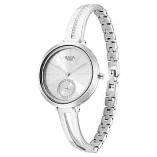 Titan Raga Viva Silver Dial Metal Strap Watch 2647SM01 - KRISHNA WATCH COMPANY
