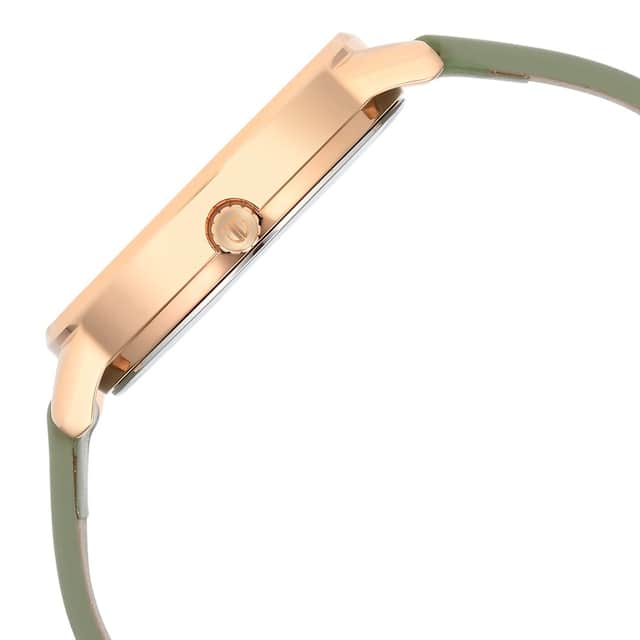 Titan Neo Green Dial Leather Strap Watch for Women 2648WL06 - KRISHNA WATCH COMPANY